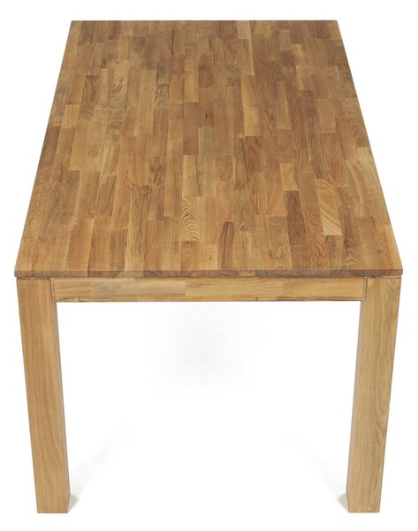 Vikio Jídelní stůl 160x90 cm masiv dub bílý povrchová úprava olejem AJS157D-160
