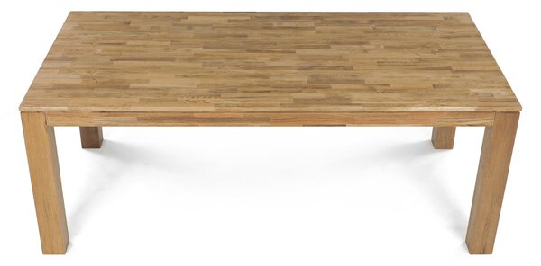 Vikio Jídelní stůl 200x100 cm masiv dub bílý povrchová úprava olejem AJS157D-200