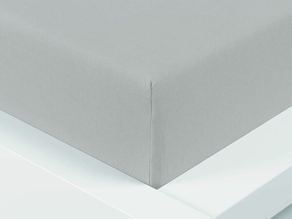 XPOSE® Jersey prostěradlo Exclusive - světle šedé 90x200 cm