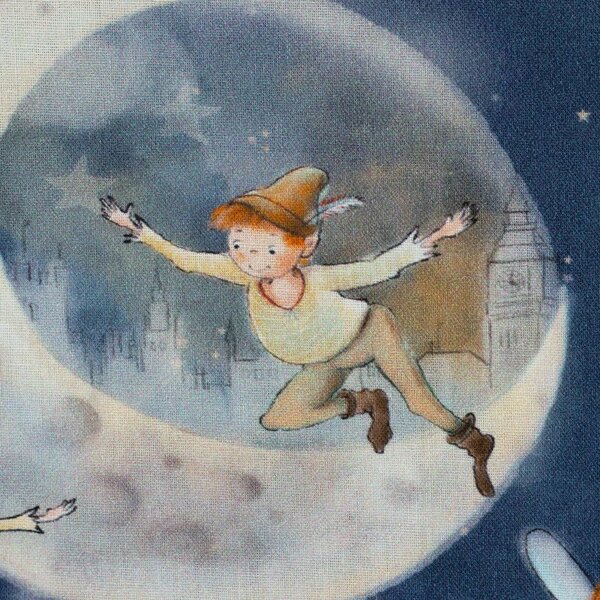 SWAFING Bavlněná látka Fairy Tale Petr Pan