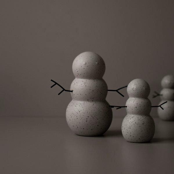 DBKD Keramický sněhulák Snowman Mole Dot - Small DK265
