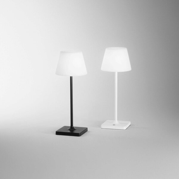 FANEUROPE FAN EUROPE Nabíjecí venkovní stolní svítidlo JAMMIN bílá, kov, LED 2,2 W, 60 lm, 3000 K, stmívatelné, IP54, 39 x 15 cm