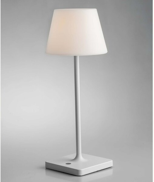 FANEUROPE FAN EUROPE Nabíjecí venkovní stolní svítidlo JAMMIN bílá, kov, LED 2,2 W, 60 lm, 3000 K, stmívatelné, IP54, 39 x 15 cm