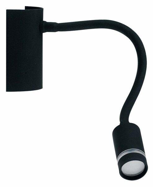 FANEUROPE FAN EUROPE Nástěnné LED svítidlo KEPLER černá, 3 W, 220 lm, 3000 K, 32 x 6 x 9 cm