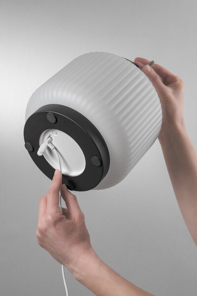 FANEUROPE FAN EUROPE Solární dobíjecí LED lampa Robin (černá), 1,2 W, 3000 K, stmívatelná, IP54