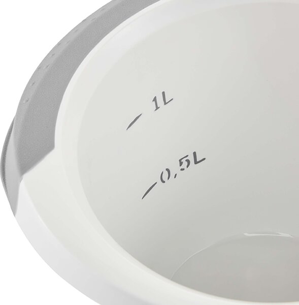 Plastová mísa na šlehání KEEEPER 1500ml protiskluzová šedá