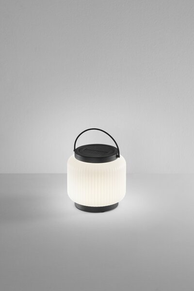 FANEUROPE FAN EUROPE Solární dobíjecí LED lampa Robin (černá), 1,2 W, 3000 K, stmívatelná, IP54