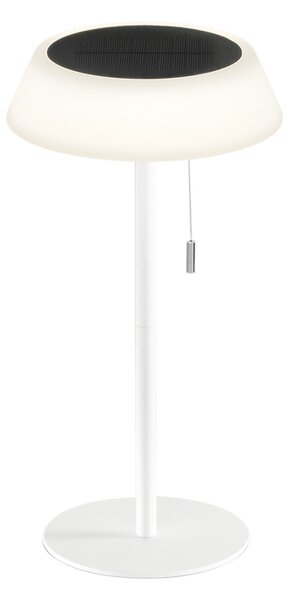 FANEUROPE FAN EUROPE Solární stolní lampa Jin (bílá), dobíjecí LED 1,2 W, stmívatelná 3000K, IP54, 17 x 32 cm