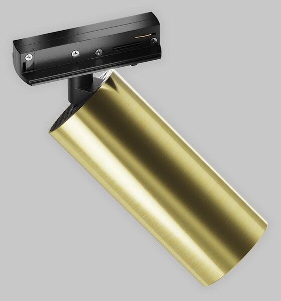 Maytoni Reflektorové LED svítidlo FOCUS zlatá 12W pro 1F systém UNITY, v. 15,8 cm, 3000K nestmívatelné