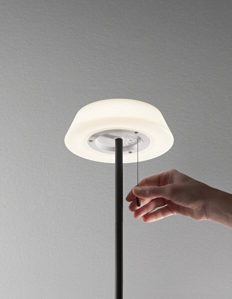 FANEUROPE FAN EUROPE Solární stolní lampa Jin (černá), dobíjecí LED 1,2 W, stmívatelná 3000K, IP54, 17 x 32 cm