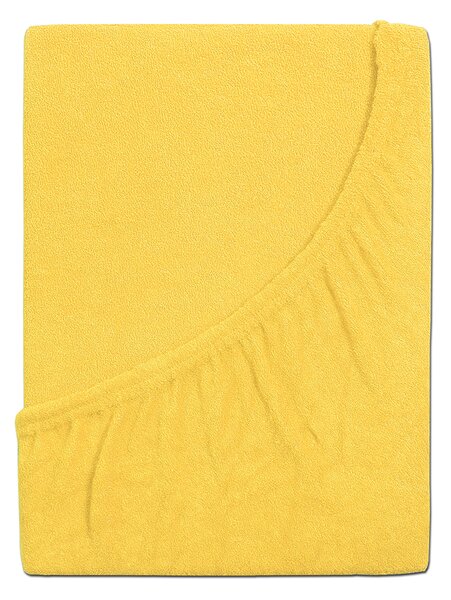 B.E.S. - Petrovice, s.r.o. Prostěradlo Froté PERFECT - Žlutá Rozměr: 90 x 200