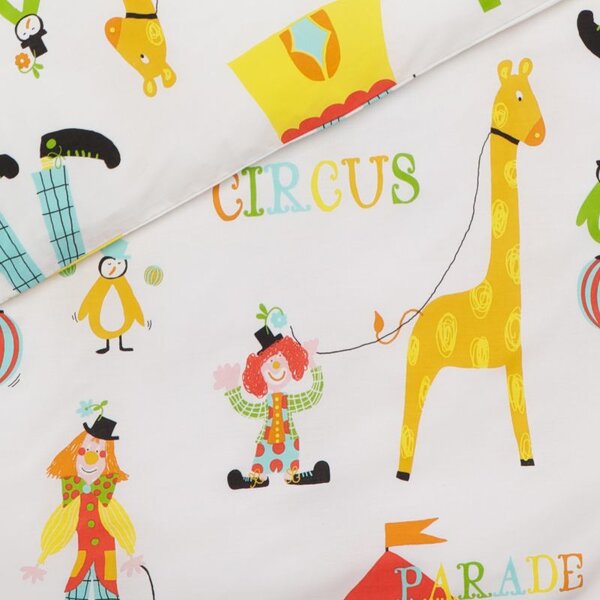 Povlečení TREND cirkus bílopestrá 140 x 200/70 x 90 cm