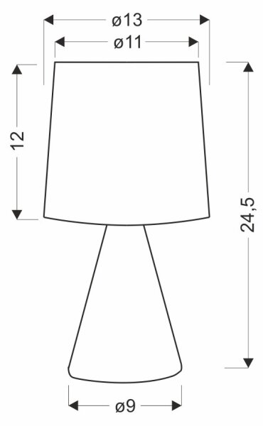 Stolní lampa SATTI 1xE14/40W/230V krémová
