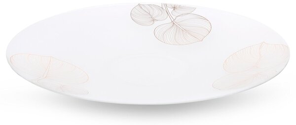 SKLENĚNÝ TALÍŘ LIMITED COLLECTION BLANCA 37X4 CM BÍLÁ