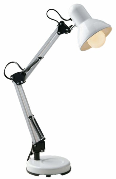 FANEUROPE FAN EUROPE Stolní lampa s klipem Architteto, 1xE27, 60 x 42 cm, bílá, kov