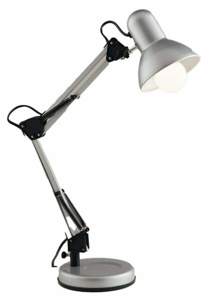 FANEUROPE FAN EUROPE Stolní lampa s klipem Architteto, 1xE27, 60 x 42 cm, stříbrná, kov
