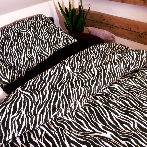 Povlečení KLASIK DESIGN zebra černobílá 140 x 200/70 x 90 cm