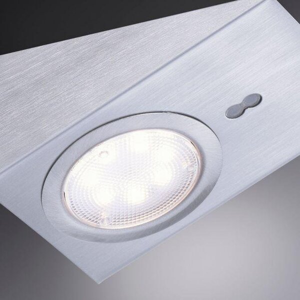 LD 84111-55-3 THEO LED skříňkové svítidlo, ocel, 3-ramenné, klínovité, moderní 3000K - LEUCHTEN DIREKT / JUST LIGHT