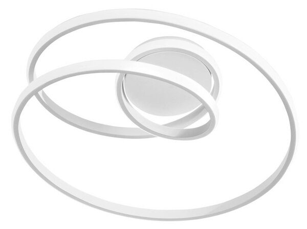 Luce Ambiente Design LED stropní svítidlo COASTER bílé, délka 50 cm, kov,, Bílá / opál, Obývací pokoj / jídelna, Hliník, Moderní