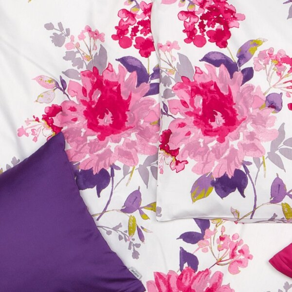 Povlečení SATÉN DESIGN pivoine bílorůžová 140 x 200/70 x 90 cm