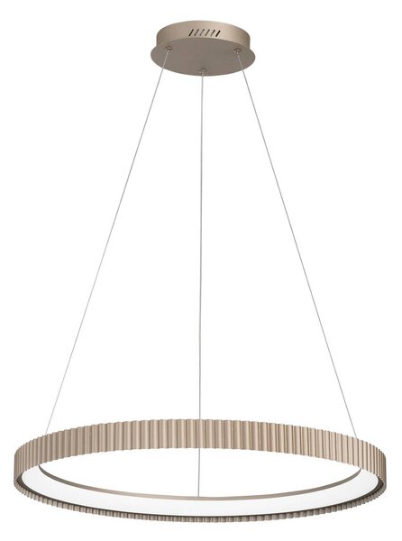 Luce Ambiente Design Závěsné světlo LED Niike, zlatá barva, Ø 70 cm, kov,, Mosaz / zlato, Obývací pokoj / jídelna, kov, Moderní