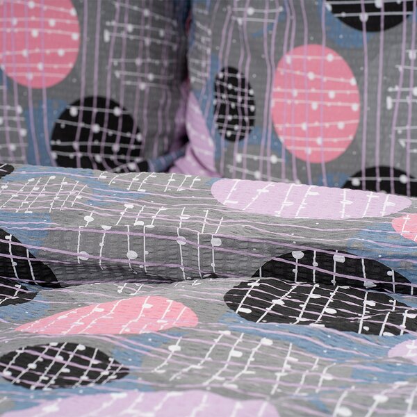 4Home Krepové povlečení Pink illusion, 140 x 200 cm, 70 x 90 cm