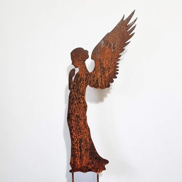Zahradní kovová dekorace Anděl 95 cm