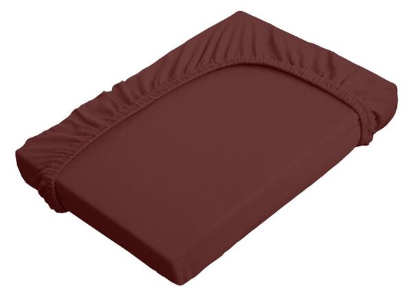 Napínací prostěradlo JERSEY ELASTIC LYCRA tmavě hnědá výška matrace do 30 cm 90 x 200 cm