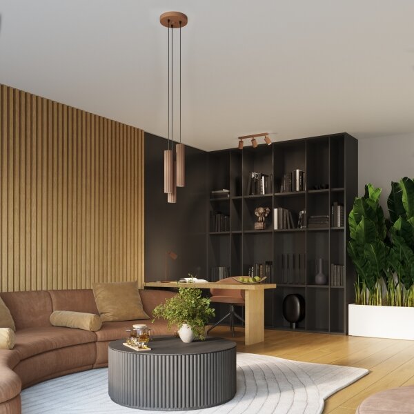 Brilagi - LED Lustr na lanku CRESTO 1xGU10/10W/230V hnědá