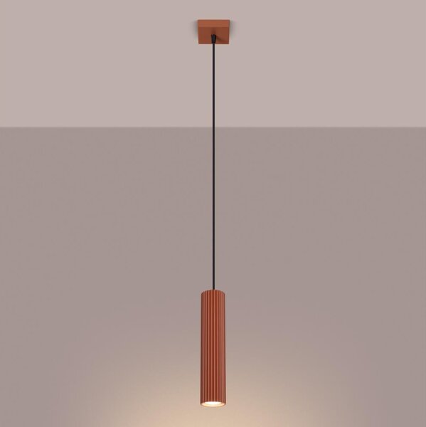Brilagi - LED Lustr na lanku CRESTO 1xGU10/10W/230V červená