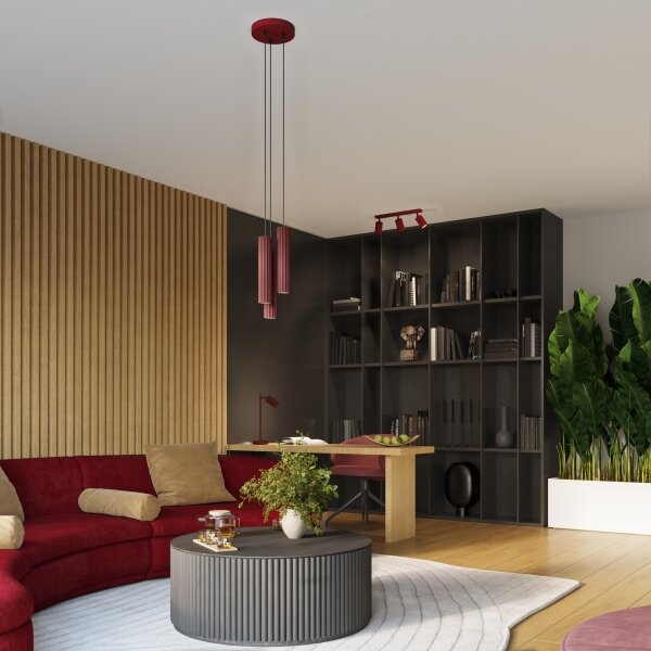 Brilagi - LED Bodové svítidlo CRESTO 6xGU10/10W/230V burgundy