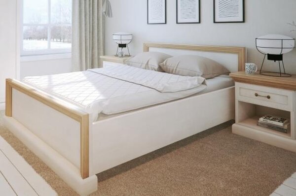 GLM, QUEEN manželská postel 160x200 cm, dekor borovice nordická
