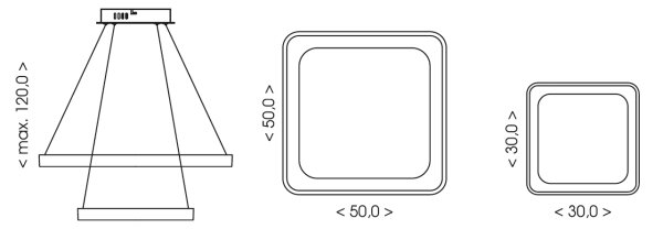 BRILAGI - LED Stm lustr na lanku FALCON SLIM LED/78W/230V béžová + DO