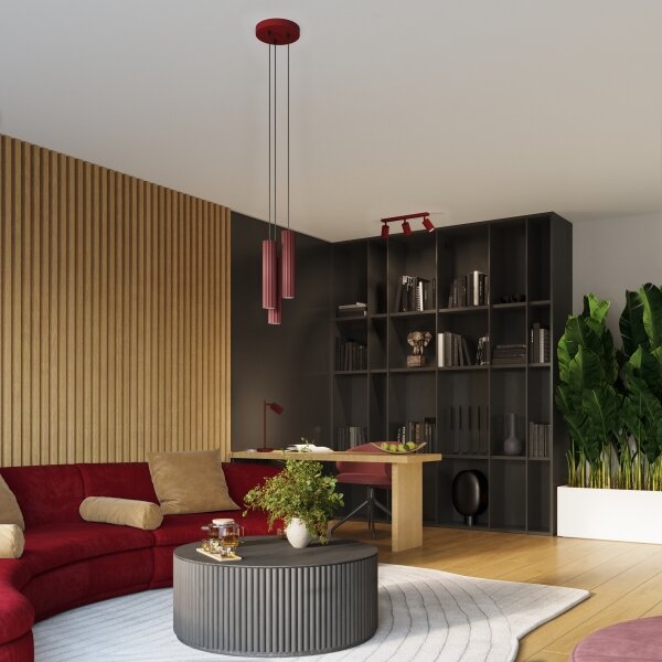 BRILAGI - LED Bodové svítidlo CRESTO 2xGU10/10W/230V burgundy