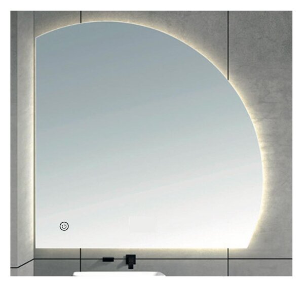 BRILAGI - LED Koupel. zrcadlo QUARTIERE LED/31W/230V 95x90 cm IP44 stm. + CCT