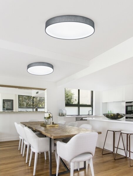 Trio - LED Stmívatelné stropní svítidlo LUGANO LED/22W/230V 3000K pr. 40 cm šedá