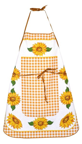 Zástěra kuchyňská, Nová slunečnice, oranžová