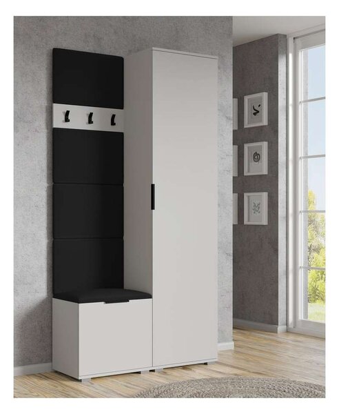 Čalouněný nástěnný panel Walker 50 cm, černá