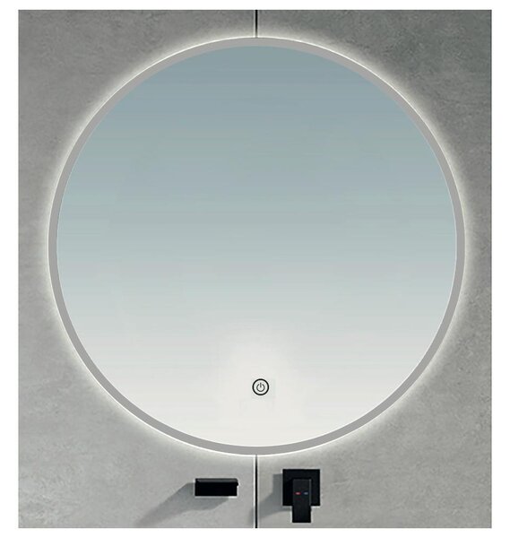 BRILAGI - LED Koupel. zrcadlo VENA SILVER LED/26W/230V pr. 80 cm IP44 stm. + CCT