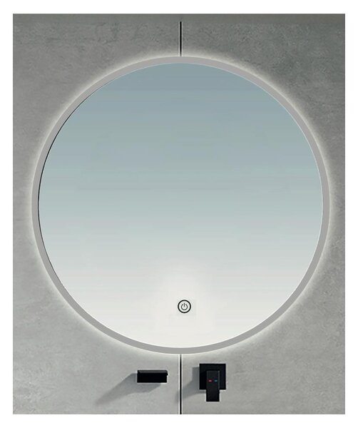 BRILAGI - LED Koupel. zrcadlo VENA SILVER LED/19W/230V pr. 60 cm IP44 stm. + CCT