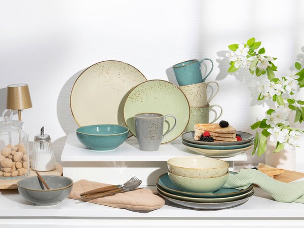 KOMBINOVANÁ SOUPRAVA, 16dílné, kamenina Creatable - Online Only nádobí, Online Only