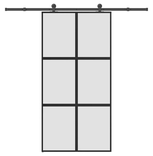 Posuvné dveře s kováním 102,5x205 cm tvrzeného sklo a hliník 3332964