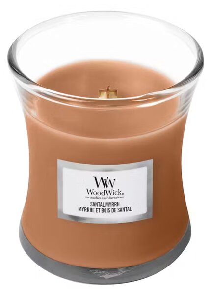 WoodWick Malá vonná svíčka WoodWick, Santal Myrrh