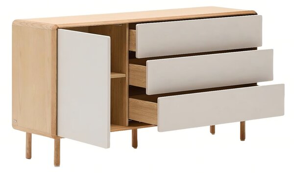 Jasanová komoda Kave Home Anielle 150 x 42 cm