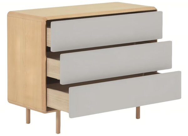 Jasanová komoda Kave Home Anielle 99 x 42 cm