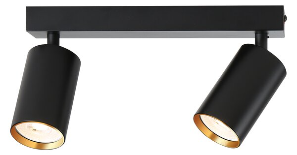 Immax NEO LITE PUNTO-2 Smart bodové svítidlo černé zdroj 2xGU10 6W, RGB+CCT WiFi BEACON