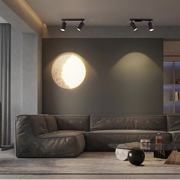 Immax NEO LITE PUNTO-2 Smart bodové svítidlo černé zdroj 2xGU10 6W, RGB+CCT WiFi BEACON
