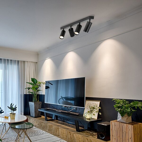 Immax NEO LITE PUNTO-4 Smart bodové svítidlo černé zdroj GU10 6W, RGB+CCT WiFi BEACON