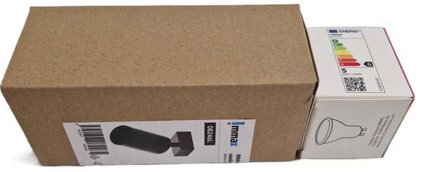 Immax NEO PUNTO-1 Smart bodové svítidlo černé zlaté zdroj GU10 4,8W, RGB+CCT Zigbee 3.0