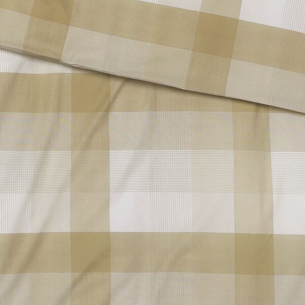 Povlečení FINO DESIGN karo béžovobílá 140 x 200/70 x 90 cm